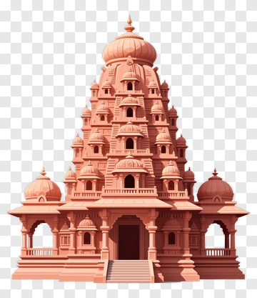 Colorful Temple Structure PNG