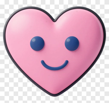 Cartoon Smiling Heart PNG