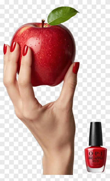 Hand Holding A Red Apple PNG
