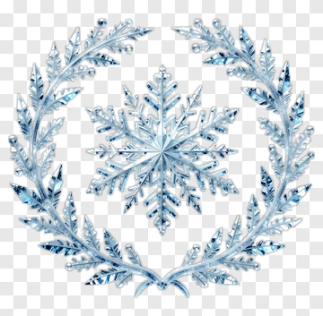 Snowflake Wreath PNG