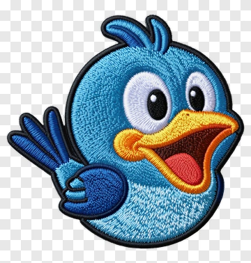 Cartoon Blue Bird PNG