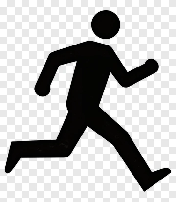 Running Stick Figure PNG