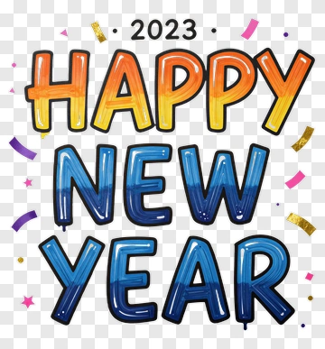 Happy New Year 2023 PNG