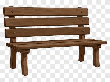 Wooden Bench PNG