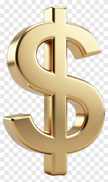 Gold Dollar Sign Symbol PNG