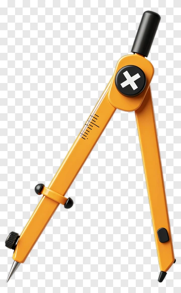 Yellow Compass Tool PNG