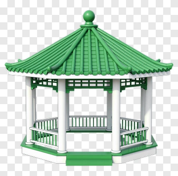 Traditional Asian Gazebo PNG