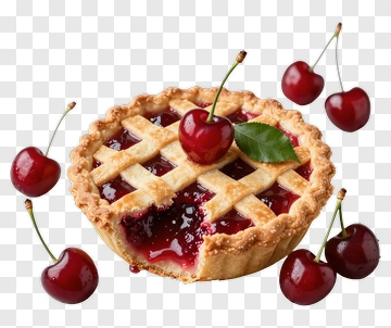 Cherry Pie With Fresh Cherries PNG
