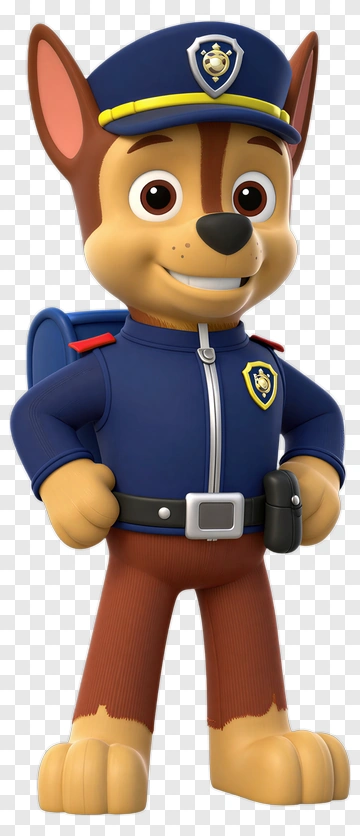 Police Dog Character In Uniform PNG