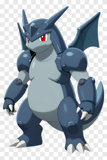 3D Dragon-Type Pokémon Character PNG