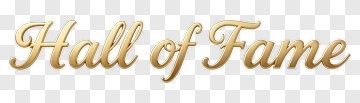 Hall Of Fame Text Design PNG