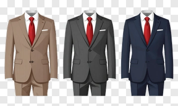 Business Suits With Red Ties PNG