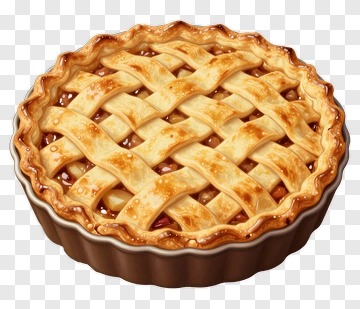 Apple Pie With Lattice Crust PNG