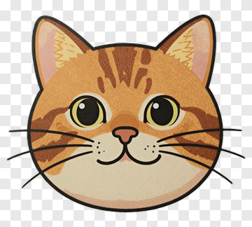 Cartoon Cat Face PNG