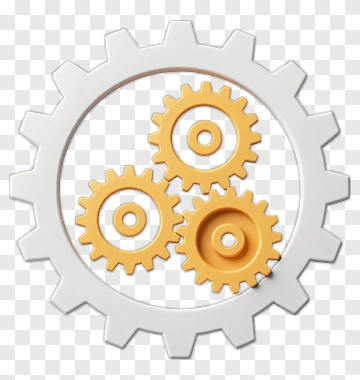 Gear Mechanism With Interlocking Cogs PNG
