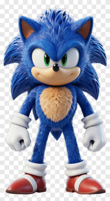 3D Cartoon Hedgehog Character PNG