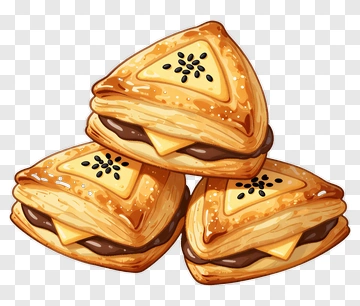 Three Delicious Pastries PNG