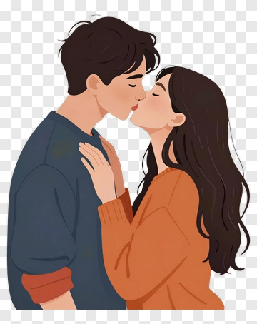 Couple Kissing PNG