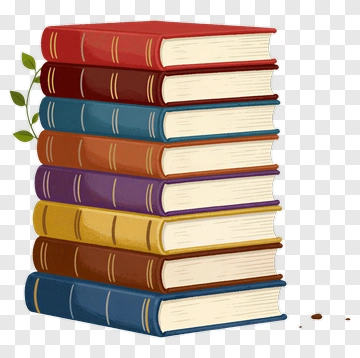 Stack Of Colorful Books PNG