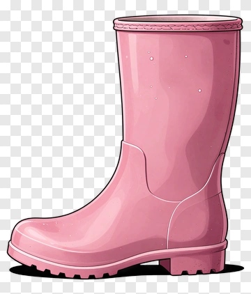 Pink Rain Boot PNG