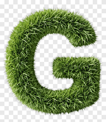Green Grass Letter G PNG