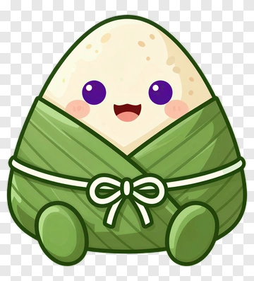 Cartoon Onigiri Character PNG