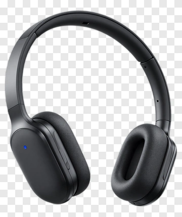 Black Wireless Headphones PNG