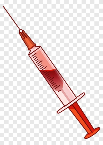 Syringe Filled With Red Liquid PNG
