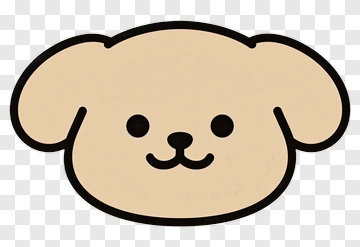 Cartoon Dog Face PNG