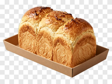 Freshly Baked Bread Loaf In A Box PNG