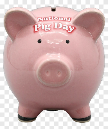 Piggy Bank For National Pig Day PNG