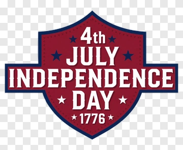 4Th July Independence Day Badge PNG