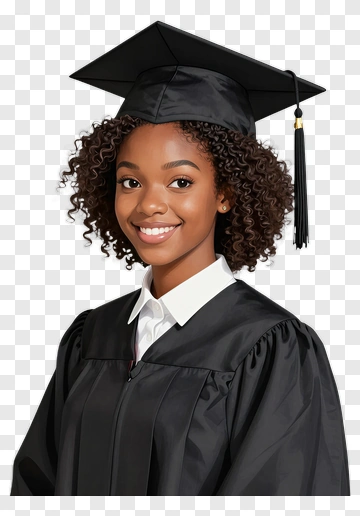 Graduation Portrait Of A Smiling Graduate PNG