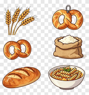 Bread And Pasta Collection PNG