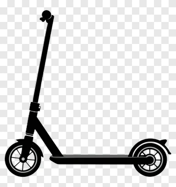 Black Scooter PNG