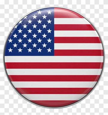 United States Flag Button PNG