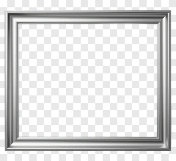 Silver Picture Frame PNG