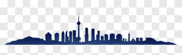 City Skyline Silhouette PNG