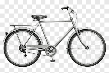 Gray Bicycle PNG