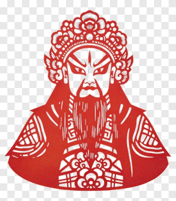 Chinese Paper Cut Of A Traditional Figure PNG
