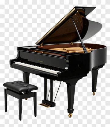Grand Piano With Bench PNG