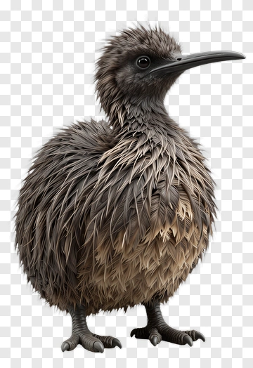 3D Kiwi Bird PNG