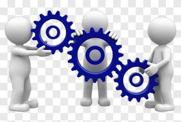 Team Collaboration With Gears PNG