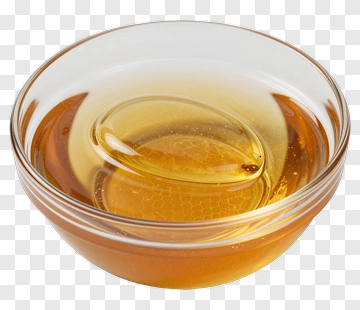 Honey In A Glass Bowl PNG