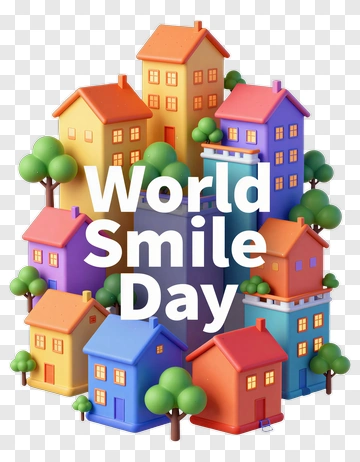 Colorful Houses For World Smile Day PNG