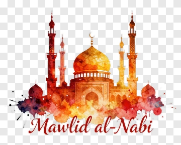 Mawlid Al-Nabi Mosque Illustration PNG