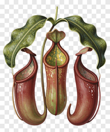 Pitcher Plant With Green Leaves PNG