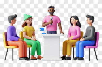 Business Team Engaging In A Meeting PNG