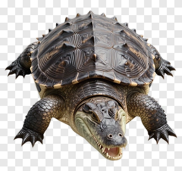 3D Alligator Turtle PNG