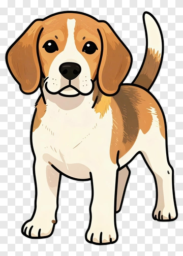 Cartoon Beagle Dog PNG